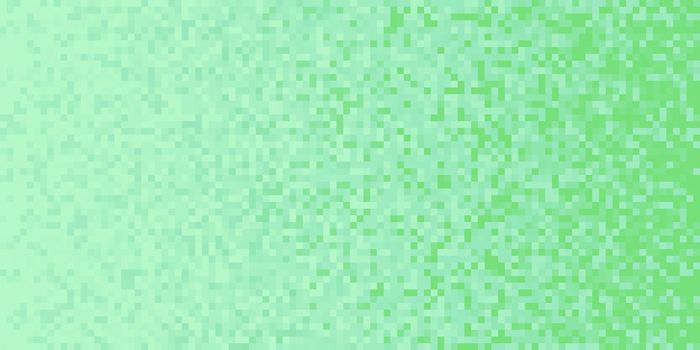 Light Pistachio Pixilated Gradient Background. Mosaic Pixel Art Texture. Horizontal Pixel Gradient Backdrop.