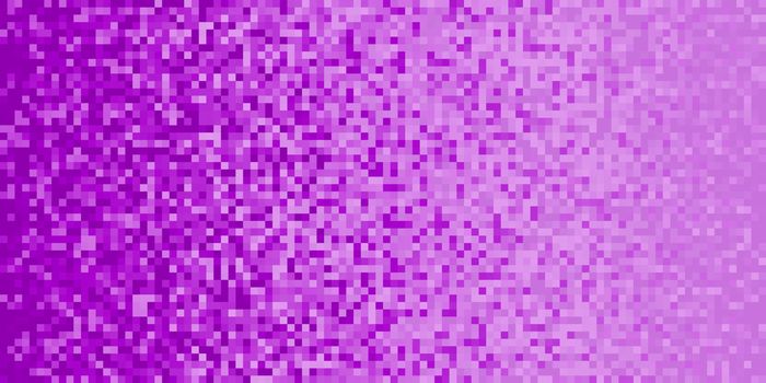 Purple Lilac Pixilated Gradient Background. Mosaic Pixel Art Texture. Horizontal Pixel Gradient Backdrop.