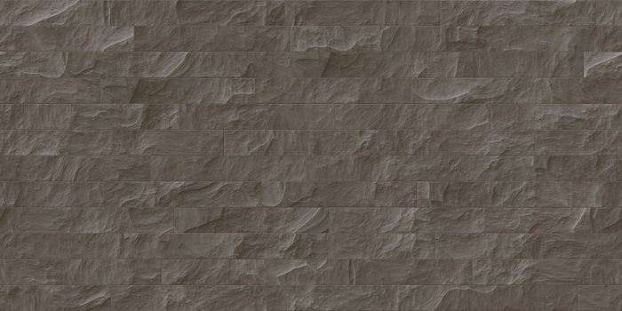 Brown outdoor stone cladding seamless surface. Stone tiles facing house wall.