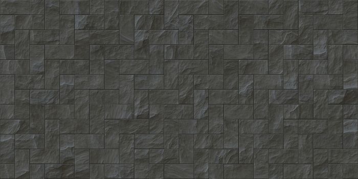 Gray outdoor stone cladding seamless surface. Stone tiles facing house wall.