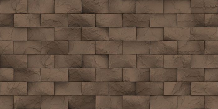 Beige Seamless Stone Block Wall Texture. Building Facade Background. Exterior Architecture Decorative House Facing.