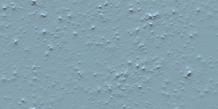 Blue Seamless Spray Plaster Texture. Light Plastering White Wall Background. Decorative Building Exterior Backdrop.