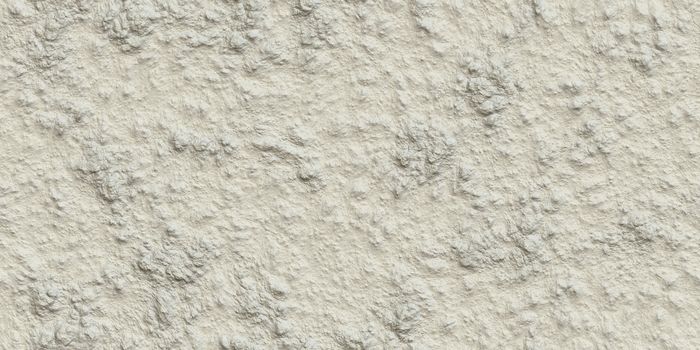 Seamless Rough Spray Plaster Texture. Light Plastering White Wall Background. Decorative Building Exterior Backdrop.