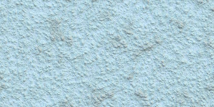Sky Blue Seamless Spray Plaster Texture. Light Plastering White Wall Background. Decorative Building Exterior Backdrop.