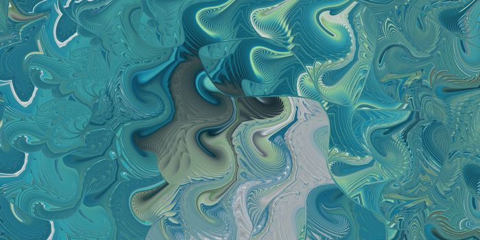 Blue Sea Swirls Background. Abstract Ocean Marbling Curves Texture. Nautical Spiral Shell Infinity Backdrop.