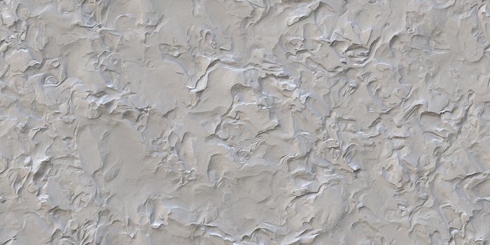 Seamless Rough Plastering Texture. Stucco Cement Plaster Background. Soft Light Architecture Building Exterior Wall Backdrop.