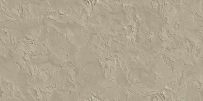 Light Brown Seamless Rough Plastering Texture. Stucco Cement Plaster Background. Soft Light Architecture Building Exterior Wall Backdrop.