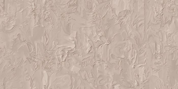 Beige Seamless Rough Plastering Texture. Stucco Cement Plaster Background. Soft Light Architecture Building Exterior Wall Backdrop.