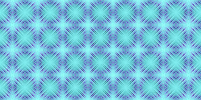Lilac Blue Seamless Psy Pattern Background. Bright Surrealism Texture. Fractal Geometric Backdrop.