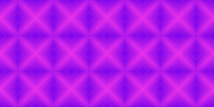 Purple Seamless Psy Pattern Background. Bright Surrealism Texture. Fractal Geometric Backdrop.