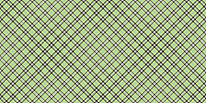 Light Green Seamless Checkered Rhombuses Pattern. Plaid Rug Background. Tartan Texture.