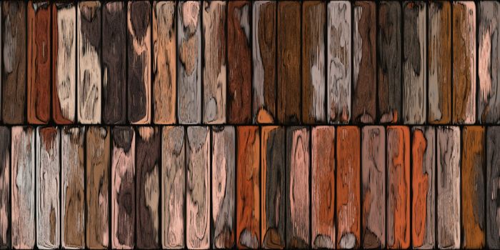 Colored Old Painted Planks Background. Weathered Wood Board Panel Texture.