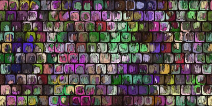 Colored Old Painted Cubes Background. Weathered Wood Board Panel Texture.