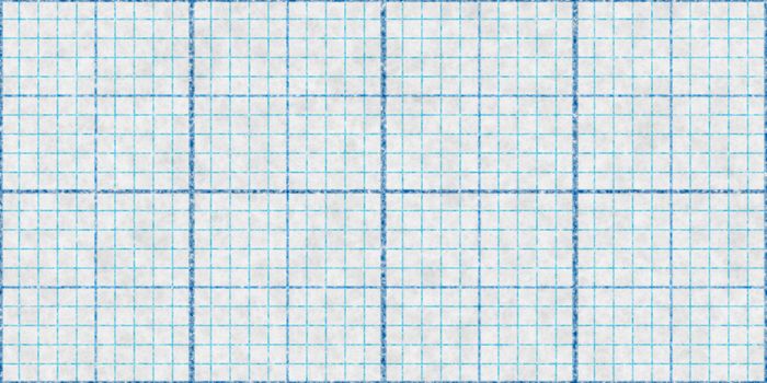 Blue Seamless Millimeter Paper Background. Tiling Graph Grid Texture. Empty Lined Pattern.