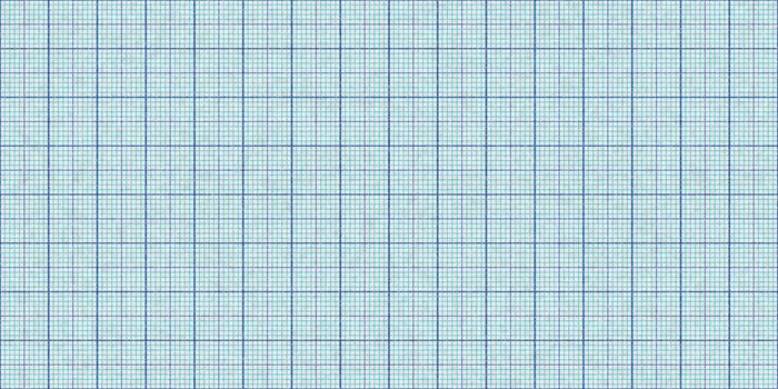 Sky Blue Seamless Millimeter Paper Background. Tiling Graph Grid Texture. Empty Lined Pattern.