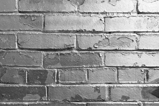 Painted Silver Bricks Wall