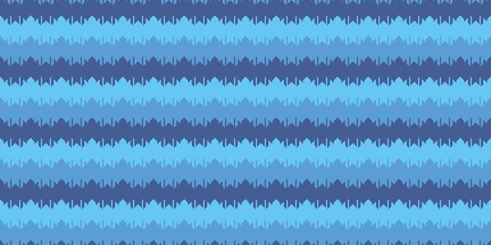 Blue Indigo Chevron Geometry Background. Seamless Zigzag Texture. Modern Striped Pattern.