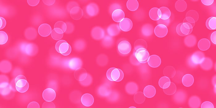 Pink Bright Bokeh Background. Glowing Lights Texture. Shine Celebration Backdrop.
