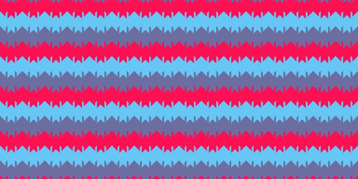 Pink Blue Violet Chevron Geometry Background. Seamless Zigzag Texture. Modern Striped Pattern.