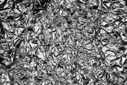 Monochrome Metallic Black & White Reflections Background Texture.
