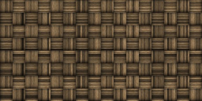 Seamless Basket Weaving Background. Woven Wicker Straw Texture.