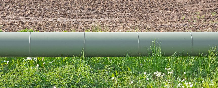 Small oil pipeline in east of the Netherlands