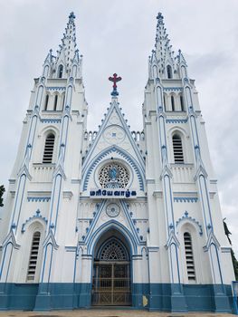 Saint Mary's cathedral church is the famous religious place in Madurai attract many christian people in the city