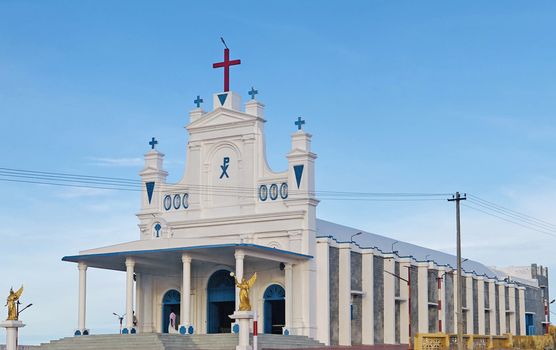 Holy cross cathedral church is the famous religious place in Manapad attract many christian people in the city