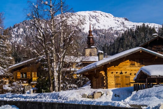 argentiere in chamonix in haute savoie in france