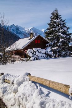 argentiere in chamonix in haute savoie in france