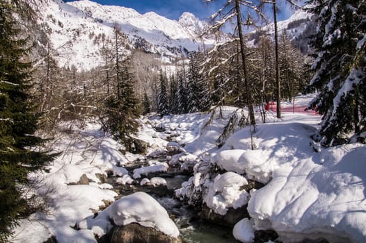 argentiere in chamonix in haute savoie in france