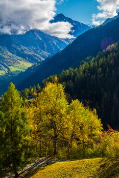 brusson in valais in swiss