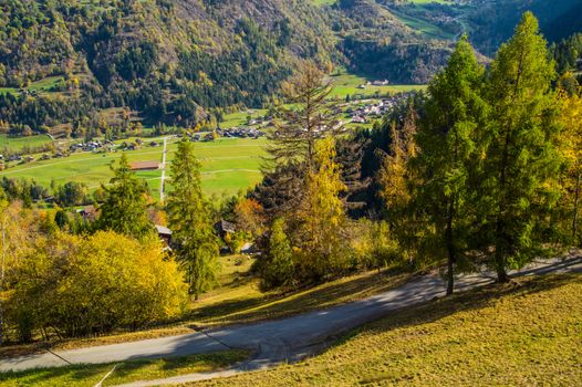 brusson in valais in swiss