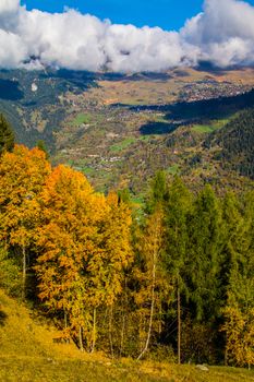 brusson in valais in swiss