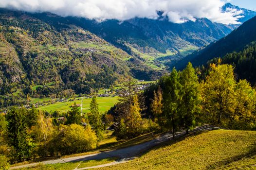 brusson in valais in swiss