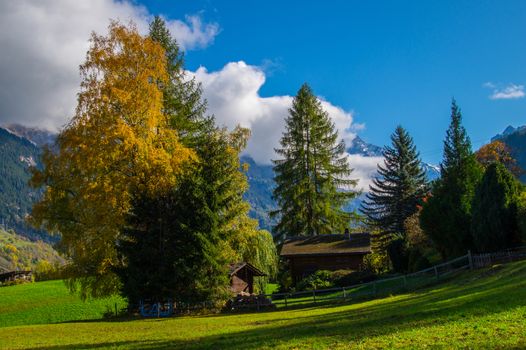 brusson in valais in swiss