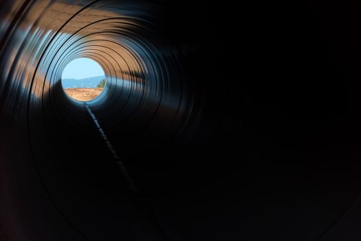 Construction of gas pipeline Trans Adriatic Pipeline - TAP in north Greece. The pipeline starts from the Caspian sea and reaches the coast of southern Italy