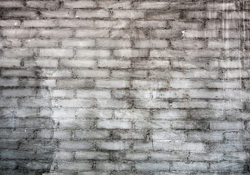 Texture of gray color brick wall