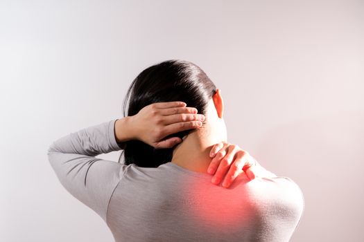 the women suffer from  neck/shoulder injury/painful after working