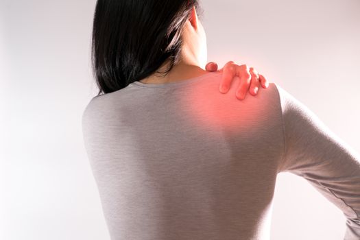 the women suffer from  neck/shoulder injury/painful after working