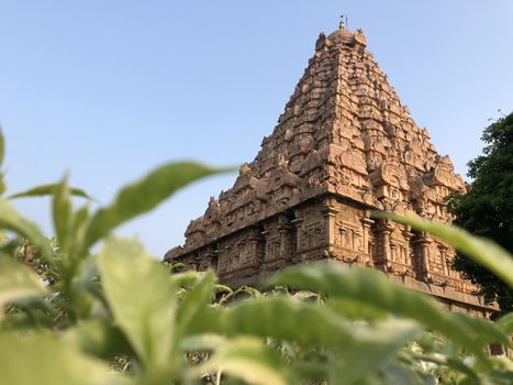 The Brihadisvara or Brihadeeswar temple located in Gangaikonda Cholapuram, Tamilnadu is one of the oldest structure built by Rajendra Chola-I in 11th Century AD. This is the Hindu temple built in Dravidian architecture style. The temple is entirely built with granite stones and the temple contains many monolithic sculptures in it. Also tamil words are inscribed in the wall of the temple. This temple is dedicated to Lord shiva and it is a UNESCO world heritage site.