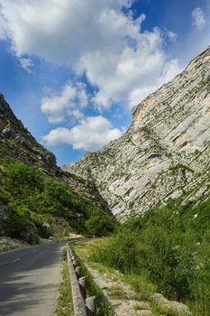 An overview of the Verdon mountains, France