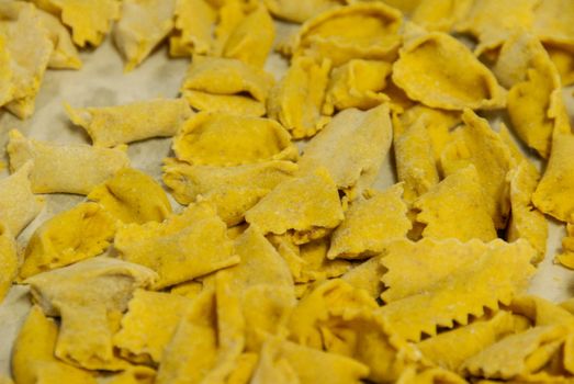 Agnolotti: home made pasta of the Langhe, Piedmont - Italy