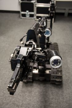 Search and rescue robot unit with tracks