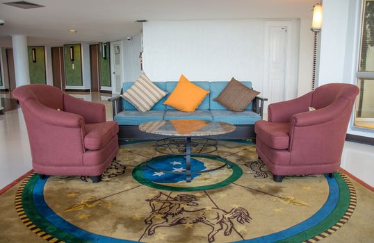 sofa in Modern lobby for five stars hotel