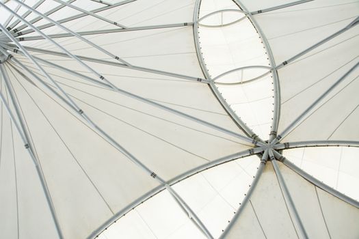 abstract modern station building structure