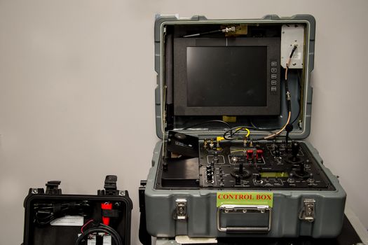 remote control of a new and modern metal machines Search and rescue robot
