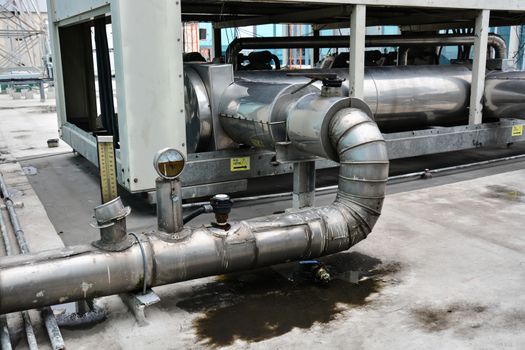 Plumbing for HVAC Air Conditioner