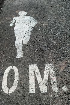 Running way Symbol Healthy Lifestyle