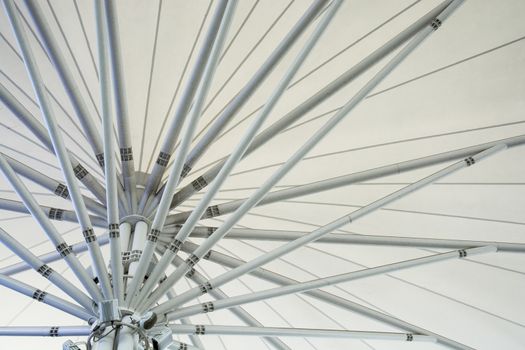 abstract modern station building structure